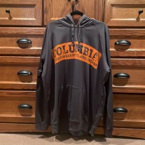 Columbia Sweatshirt Gray Orange XL